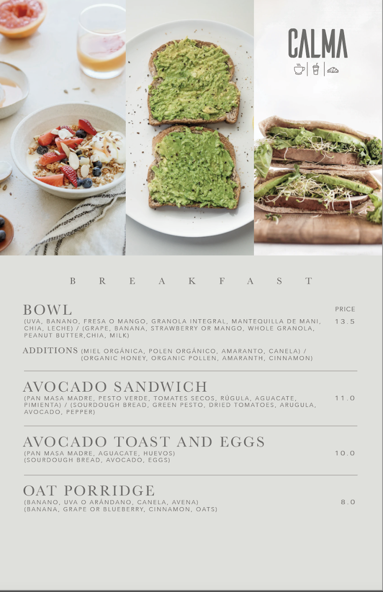 Menu Cafe En Calma-2